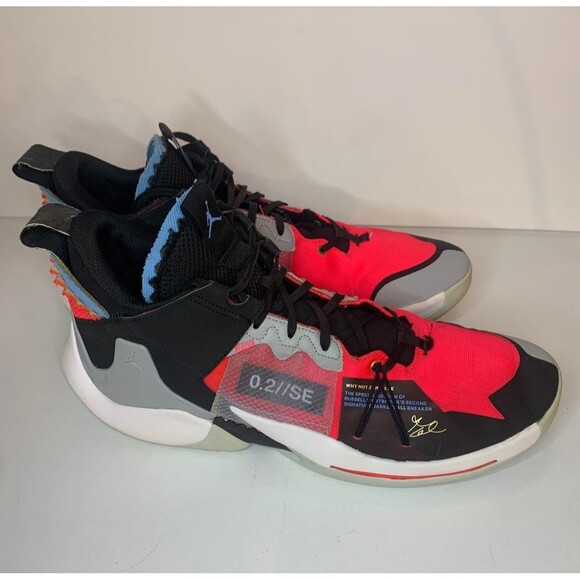 Air Jordan Why Not Zer0.2 SE Red Orbit AQ3562-600 Mens Size 15 Basketball Shoes